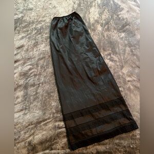 Black knee length skirt